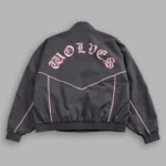 Darc Sport Wolves Quinn Track Jacket in Wolf Gray/Cherry Blossom