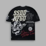La Ca Frvr Premium Oversized Tee in Black