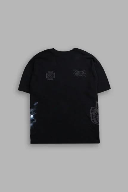 Dark Power "Side By Side" Series Premium Oversized Tee in Black