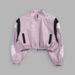 Death Becomes Her Nadia Track Jacket in Purple Smoke/Black/White