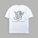 Los Cherub Premium Oversized Tee in White