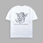 Los Cherub Premium Oversized Tee in White