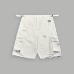Darc Flash Duke Cargo Shorts in Cream