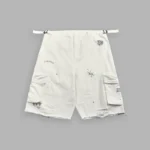Darc Flash Duke Cargo Shorts in Cream