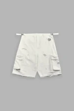 Darc Flash Duke Cargo Shorts in Cream