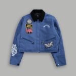 Her Grit Wayland Cropped Jacket in Denim