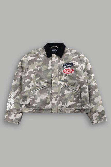 Rebel Heritage Earl Jacket in DSVD Green Camo