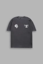 Feed the Beast Premium Oversized Tee in Wolf Gray