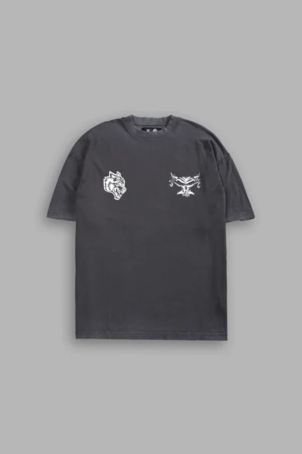 Feed the Beast Premium Oversized Tee in Wolf Gray