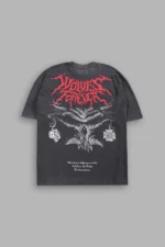 Feed the Beast Premium Oversized Tee in Wolf Gray