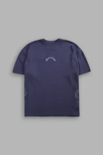 Wolves Never Back Down V2 Premium Oversized Tee in Storm Blue