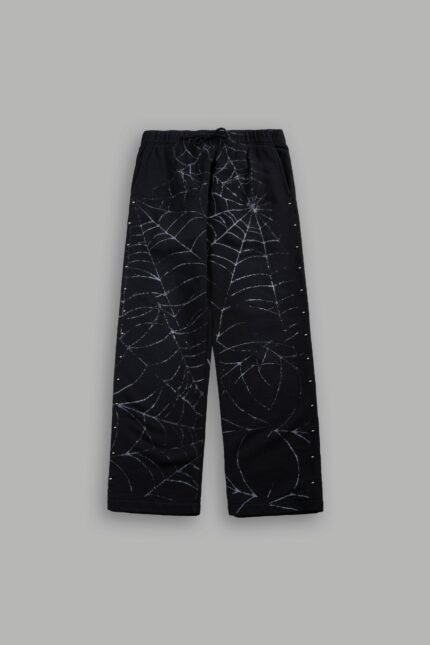 Stud Web Bigelow Sweat Pants in Black Sun Fade