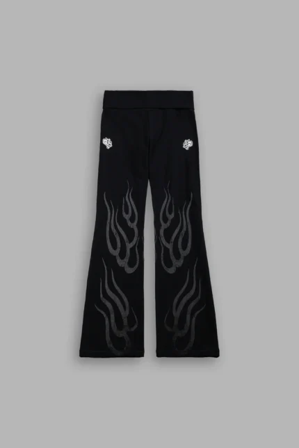 Hellfire Romy Foldover Pants in Black