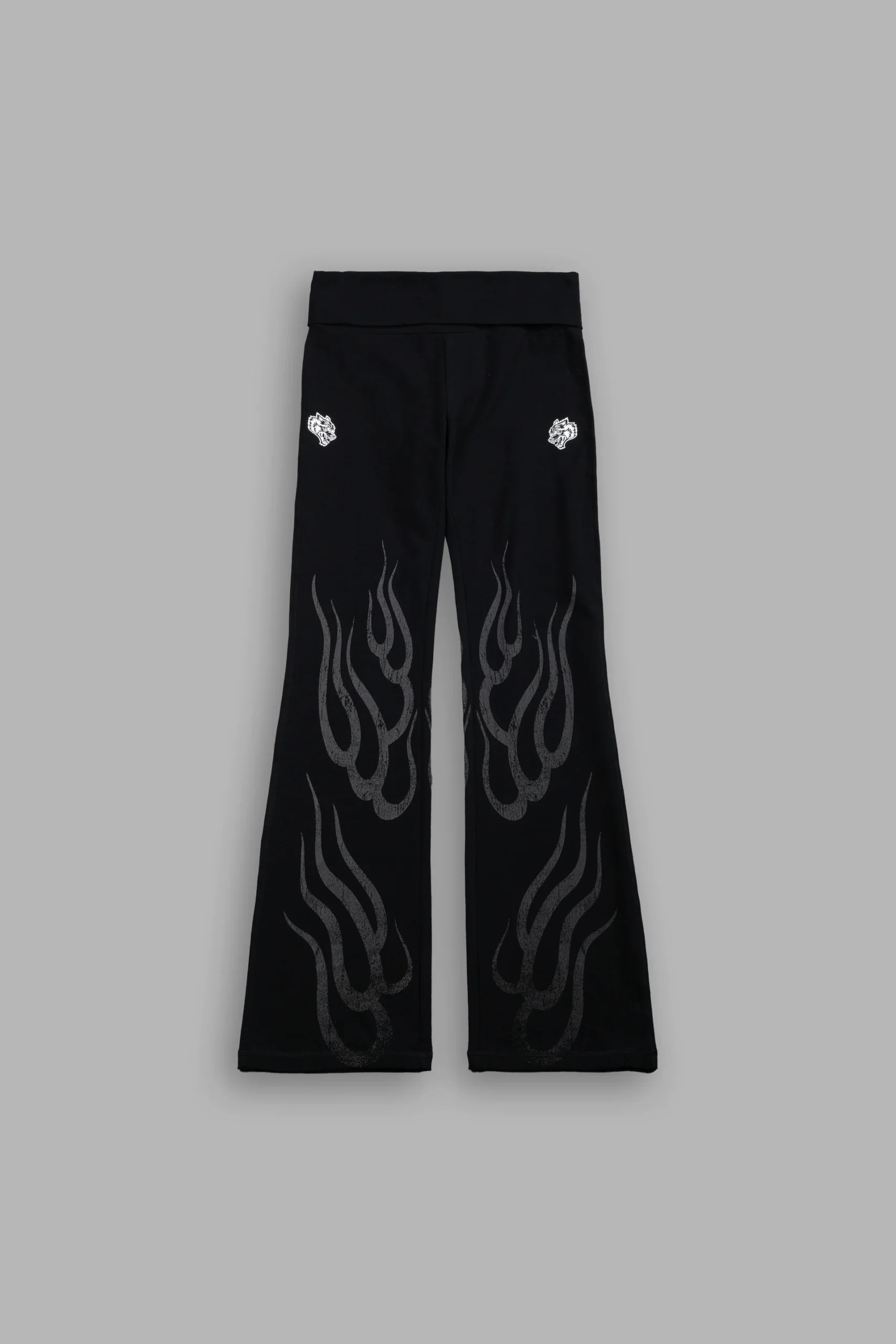 1BOTTOMSSHE-BODYBUILDINGcopy Hellfire Romy Foldover Pants in Black