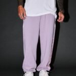 Free Will V2 Lightweight Lounger Sweat Pants in Purple Smoke