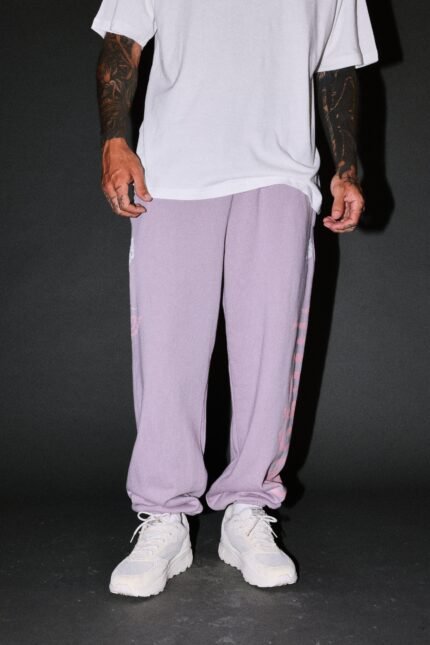 Free Will V2 Lightweight Lounger Sweat Pants in Purple Smoke