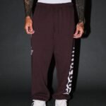Free Will V2 Lightweight Lounger Sweat Pants in Darc Garnet