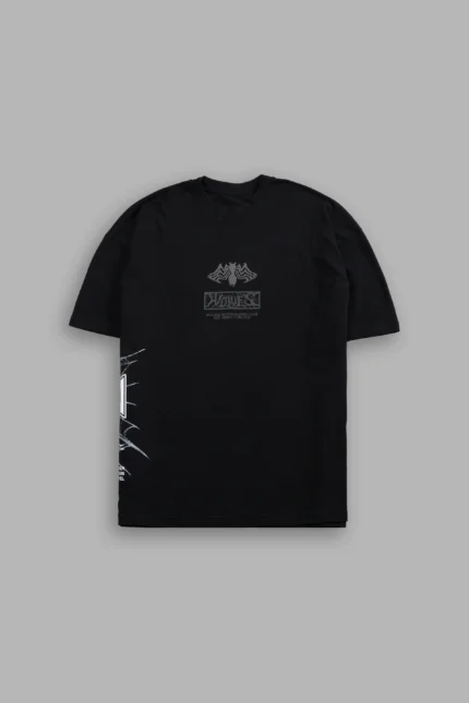 Venomous Side-By-Side Series Premium Oversized Tee in Black