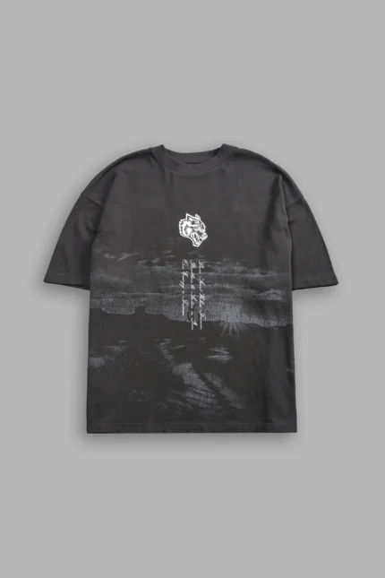 Our Journey Premium Oversized Tee in Wolf Gray