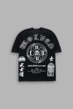 Kazoku Okami Premium Oversized Tee in Black