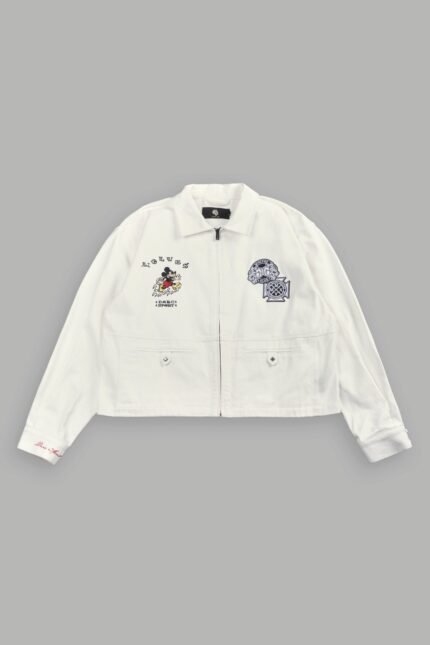 Mickey Pyramid Redford Shirt Jacket in Cream
