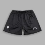 Wolf Chopper Mesh Shorts in Black