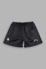Wolf Chopper Mesh Shorts in Black