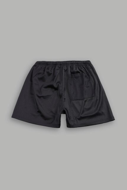Wolf Chopper Mesh Shorts in Black