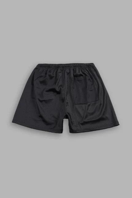Wolf Chopper Mesh Shorts in Black