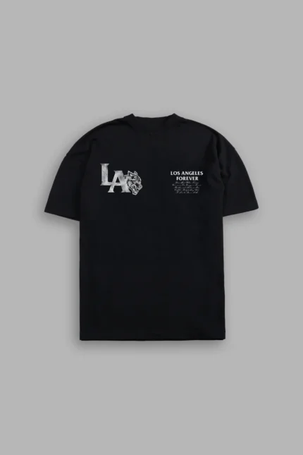 La Wolves V2 Premium Oversized Tee in Black