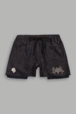 Wolf Hesh Compression Shorts in Darc Brown Leopard