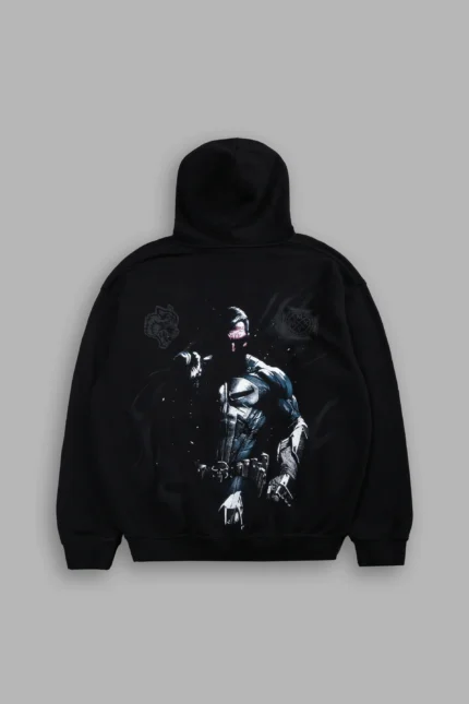 Punisher "Box Cut" Pierce Hoodie in Black