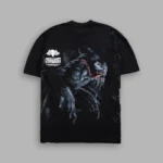 Venomous Side-By-Side Series Premium Oversized Tee in Black