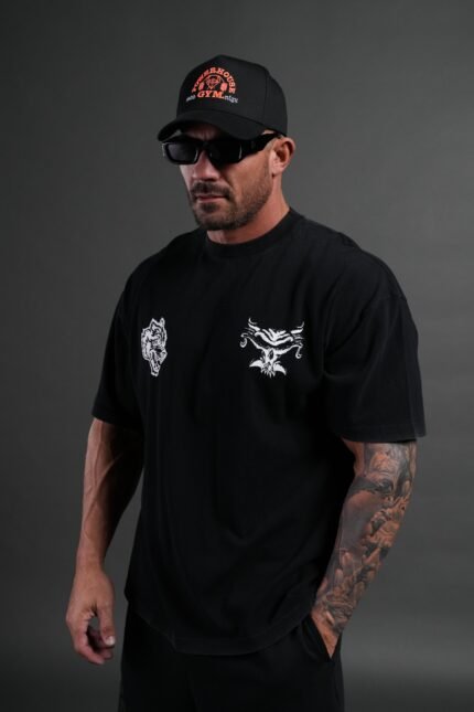 Feed the Beast Premium Oversized Tee in Black