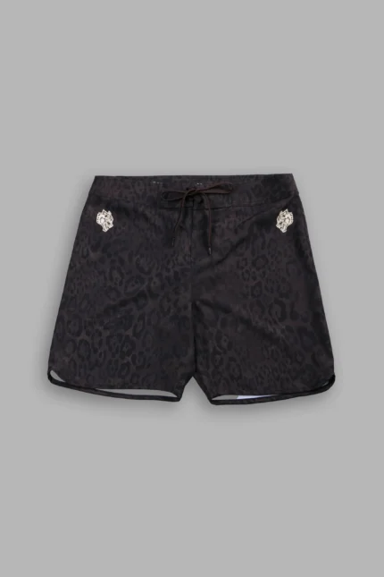Dual Pyramid 7.5 No Weapon Stage Shorts in Darc Brown Leopard