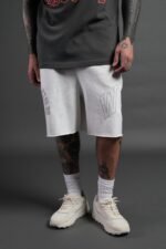 Powerhouse of the Wolves Grunge Brock Sweat Shorts in Cream