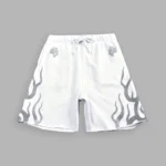 Fight Or Flight Grunge Oversized Raw Hem Post Lounge Sweat Shorts in Super Light Athletic Gray