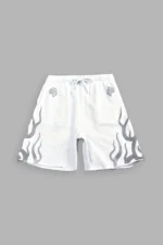 Fight Or Flight Grunge Oversized Raw Hem Post Lounge Sweat Shorts in Super Light Athletic Gray