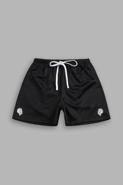 Dual Mesh Shorts in Black