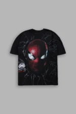 Web Of Darkness Premium Oversized Tee in Black