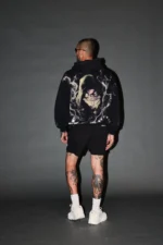 Scorpion Fire Pierce Hoodie in Black