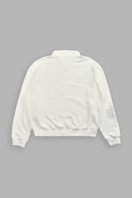 Written On Stone Duke 1/4 Zip Mock Neck in Cream