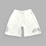 Loyalty Frvr Raw Hem Oversized Post Lounge Sweat Shorts in Cream