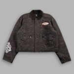 Wolves Script Patch Earl Jacket in Darc Brown Leopard