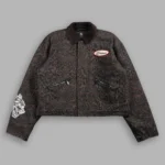 Wolves Script Patch Earl Jacket in Darc Brown Leopard