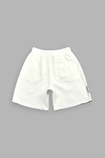 Loyalty Frvr Raw Hem Oversized Post Lounge Sweat Shorts in Cream