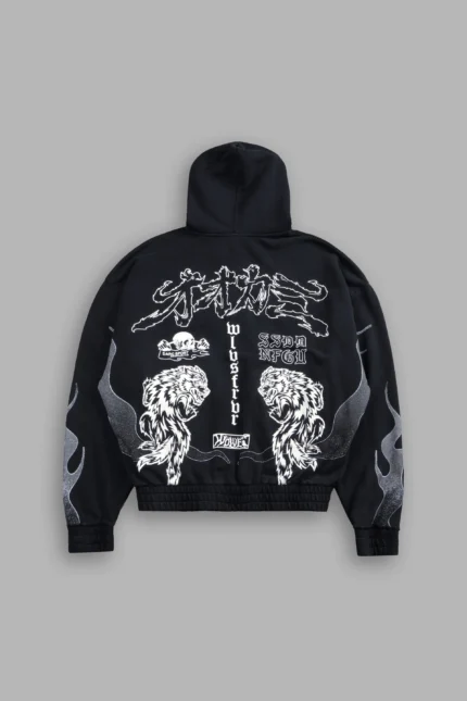 Our Code Chambers Zip Hoodie in Black