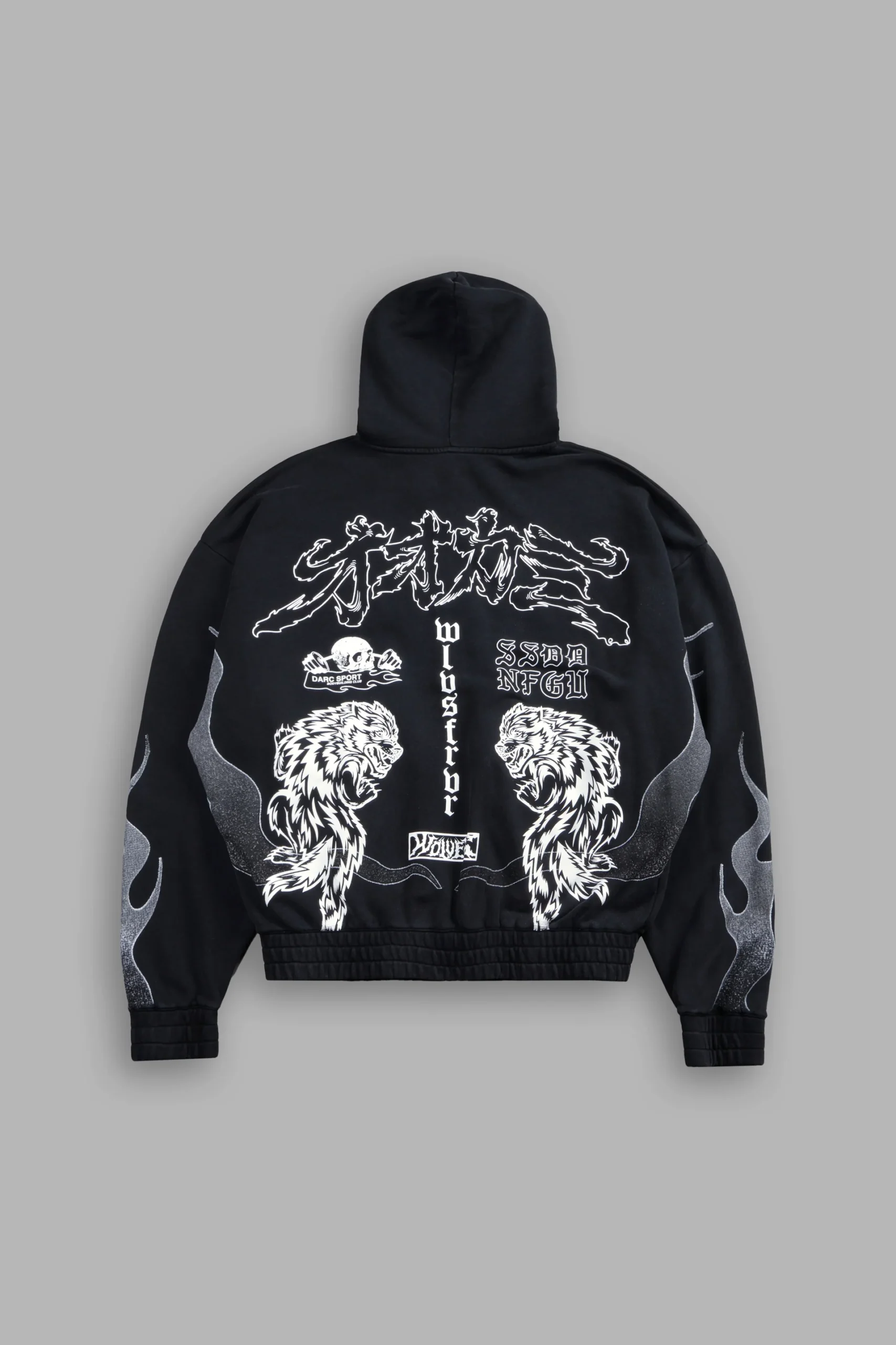 6HOODIES-FIGHTERcopy Our Code Chambers Zip Hoodie in Black