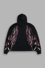 Dark Flame Moaty Hoodie in Black