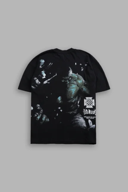 Hulk Clash Side-By-Side Series Premium Oversized Tee in Black